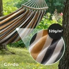 DVIGUBAS SODO HAMAKAS XXL 260X150CM 60CM MEDINIS RĖMAS 300KG