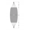 Dvigulis sodo hamakas 200x150 cm, iki 200 kg
