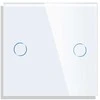 Dvipolis sensorinis jungiklio dangtelis Feelspot, baltas, 47x47mm