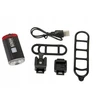 Dvipusė dviračio lempa Author A-DoubleShot 250/12 liumenai USB, juoda