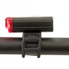 Dvipusė dviračio lempa Author A-DoubleShot 250/12 liumenai USB, juoda