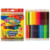 COLORINO CREATIVE Trikampiai spalvoti pieštukai 18 vnt/36 spalvų, 68512PTR
