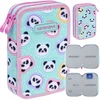 Dvipusis pieštukų dėklas "minty Pandas" Astrabag