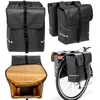 Dviračio kelioniniai krepšiai New Looxs Odense Double 39L (2vnt.), juodi