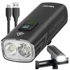 DVIRAČIO PRIEKINIS LEMPAS USB 1200LM LED PRIEKIS PAKRAUJAMAS IPX6 PRO VAYOX