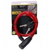 Dunlop Dviračio spyna spiralė su raktu 1,2x65 cm raudona