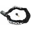 Dviračio spyna su raktu Gerda Contra, 8mm, juoda