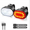 DVIRAČIO ŠVIESŲ RINKINYS PRIEKINIS GALINĖS LED DVIRAČIO ŠVIESOS VARANKA USB