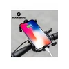Dviračio telefono laikiklis Rockbros Non-Slip juodas/raudonas