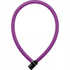 Dviratinio užrakto kabelis - AXA - 60 cm - Karališka violetinė - Saugumo lygis 2 - Automatinis užraktas - 2 raktai įtraukti