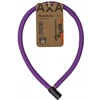 Dviratinio užrakto kabelis - AXA - 60 cm - Karališka violetinė - Saugumo lygis 2 - Automatinis užraktas - 2 raktai įtraukti