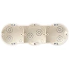 Dvivietė dėžutė į gipso kartoną Liregus, 141,4x73,3x46,5mm, 850 °C, IP20, žalios sp.
