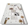 DWM Dywan LUNA 120x170 gra w KLASY vaikams dziecięcy w stylu boho GRUBY 3D