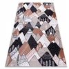 Dywany Uszczow VAIKŲ KILIMAS FUN 160x220 MOUNTAINS HILLS smėlio spalvos #O561