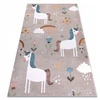 Dywany Uszczow VAIKŲ KILIMAS FUN 80x150 cm UNICORN smėlio spalvos