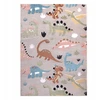 Dywany Uszczow VAIKŲ KILIMAS LINKSMAS 80x150 cm DINOZAURAI smėlio spalvos #O608