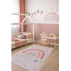 Dywanypers Dywan Bello TĘCZA 160x230 w stylu BOHO łuki tęcze smėlio spalva w serduszka plusz