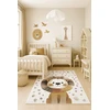 Dywilan Dywan LUNA 80x150 LEW vaikams dziecięcy w stylu boho safari GRUBY 3D