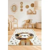 Dywilan Dywan LUNA 80x150 LEW vaikams dziecięcy w stylu boho safari GRUBY 3D
