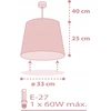 DZIECIĘCA LAMPA SUFITOWA DALBER STAR LIGHT RÓŻOWE GWIAZDKI