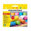 EBERHARD Faber-Castell gatvės kreida, 6 vnt., ryškios neoninės šaligatvio spalvos