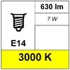 Eco Light LED rutulio formos lemputė G45 E14 Kanlux 7W/630lm 3000K
