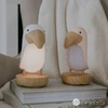 Plexido Ecolight Lampka nocna LED TUKAN ROŽINĖ Balta Ciepła Garsiakalbis BLUETOOTH SPEAKER USB