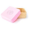 Ecorascals Bamboo Snack Containers 2 vnt. Pilka ir rožinė
