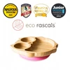 Ecorascals Rožinė Owl bambuko dubuo