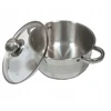 Edel Hoff Tradicinis plieno puodas, stiklinis dangtelis, 16 cm, 1,8 litro