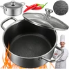 Edenberg KIETUS puodas SU korio dangele 24cm 6,0L SU DANČIU DUJŲ INDUKCIJA