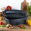 Edenberg PRAKTIŠKA Keptuvė 5,1L 2in1 GRILĖS dangtelis MARMULINIS DUJŲ INDUKCIJA 32cm