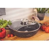 Edenberg Puodas Žemas 3,3 l marmuro aromato rankenėlė 28 cm žema wok keptuvė