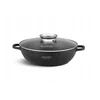 Edenberg Puodas Žemas 5,5 l marmuro aromato rankenėlė 32 cm žema wok keptuvė 8135