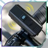 Edibazzar LED dviračio žibintas su ekranu ir 120 dB garsiniu signalu