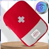 EdiBazzar Medicinos laikiklis vaistams Mini pirmosios pagalbos rinkinys Raudonas talpus tablečių paketėlis