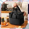 Edibazzar Terminis maišelis Didelis LUNCHBOX pusryčiai juodo maisto laikiklis paplūdimio piknikas