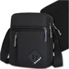 Edibazzar Vyriškas krepšys Crossbody Bag Kišenė Tvirta juoda sportinė