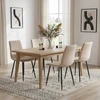 Ehokery DEXTER BEIGE BEIGE VELVET MINŠTA KĖDĖ VALGOMOJE SVETAINEI, MODERNA