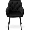 Ehokery DYGTINĖ AKOMINIO KĖDĖ LOFTAS, MINŠTOS, MODERNIOS JUODOS LOFTOS KOJĖLES
