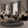Ehokery GLAMOUR AUSTI MINŠTINĖ KĖDĖ SU MODERNIŠKIOMIS METALINĖMIS KOJĖLĖMIS