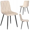 Ehokery MADISON VELVET, BEIGE, MINŠTA AKSOMINĖ KĖDĖ SVETAINEI VALGOMOSIAI