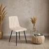 Ehokery MADISON VELVET, BEIGE, MINŠTA AKSOMINĖ KĖDĖ SVETAINEI VALGOMOSIAI