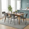 Ehokery VELIURINĖ VIRTUVĖ KĖDĖ SVETAINEI VALGOMO VIRTUVĖJE LOFTAS JUODOS LOFT KOJĖS
