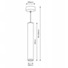 Pakabinamas šviestuvas Eko Light Lampa wisząca Porter ML8869 pojedyncza do salonu balta