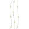 El. girlianda SNAIGĖS, 15 LED, 0,22 W, 3 V, šiltai balta, 1.4 m