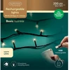 El. lauko girlianda LUMINEO DURACHARGE 200LED IP44 įkraunama 1500mAh šiltai balta 8rež 15m