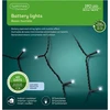 El. lauko girlianda LUMINEO DURAWISE BASIC TWINKLE, 96 LED IP44 šiltai baltos sp 8 rež, 3xAA, 7,1m