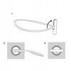 Elastinė guma su T tipo fiksatoriumi 10 vnt. x 15 cm BCT1-0415GY-B