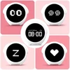 Electronica 4U Laikrodis žadintuvas LED naktinė lempa vaikams kūdikiams Emoji Emoticons